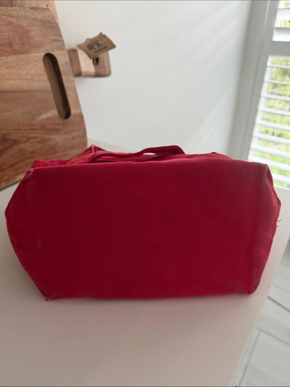 Marimekko Red Canvas Vintage Mini Tote AS IS